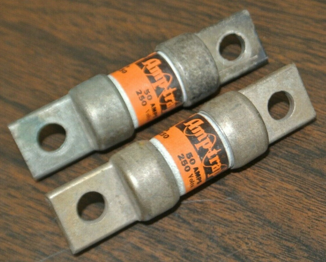 SHAWMUT AMP-TRAP® A25X50 RECTIFIER FUSE / 250V / 50A / NEW SURPLUS / A25X50 BOGO3