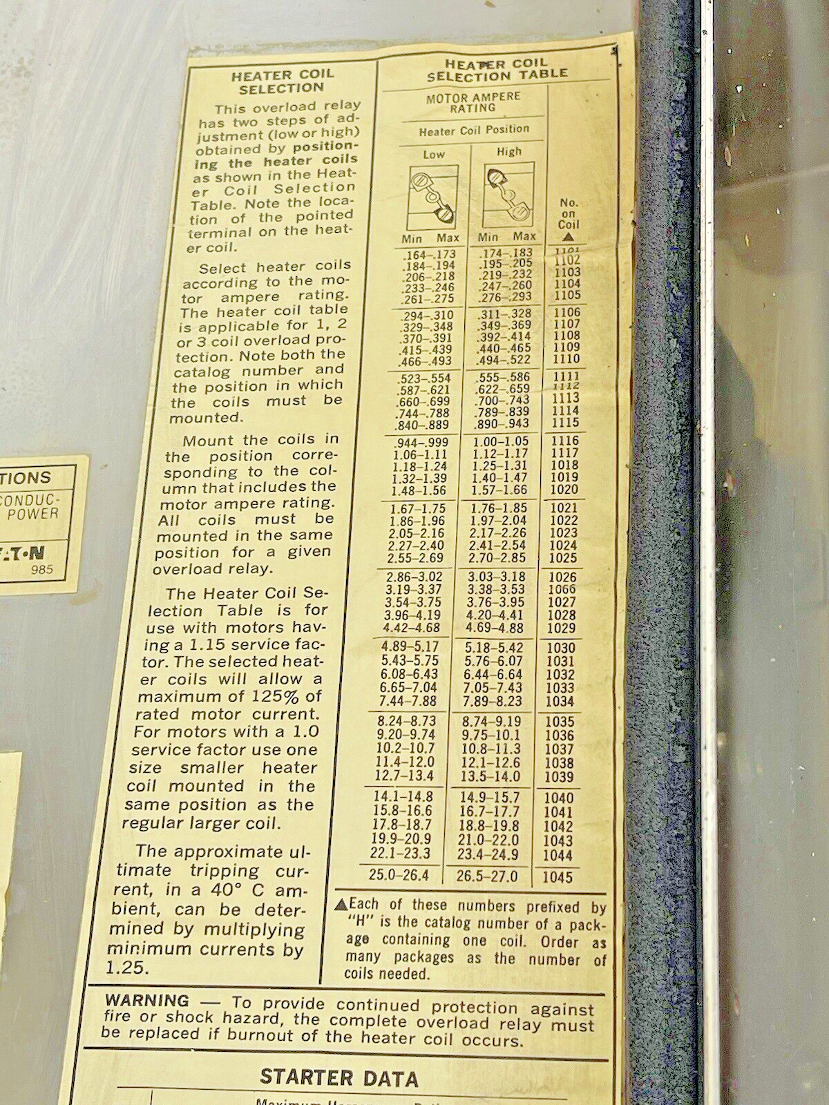 CUTLER HAMMER - A30CWA0 A2- COMBINATION MOTOR STARTER WITH MOTOR CIRCUIT SWITCH2