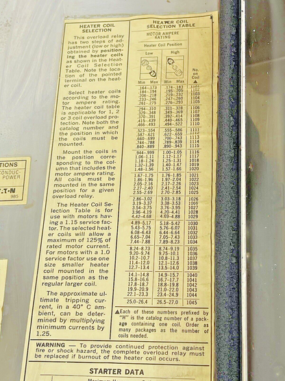 CUTLER HAMMER - A30CWA0 A2- COMBINATION MOTOR STARTER WITH MOTOR CIRCUIT SWITCH2
