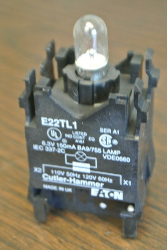 CUTLER-HAMMER E22TL1 TRANSFORMER UNIT 120V / 6.3V, 150mA / NEW SURPLUS0