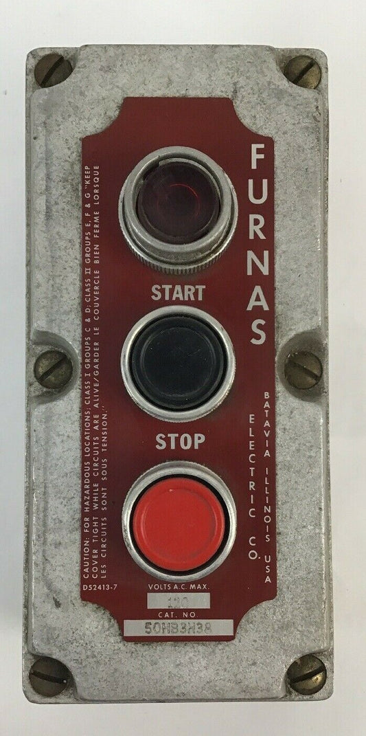 FURNAS 50HB3H38 PUSHBUTTON STATION 120VAC0