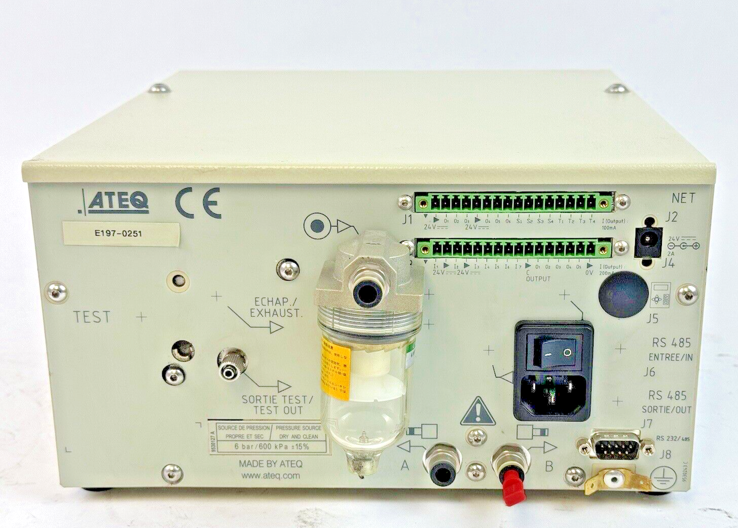 ATEQ - PREMIER G - 9530243 C - G5 COMPACT LEAK DETECTOR/CONTINUOUS FLOW DETECTOR7