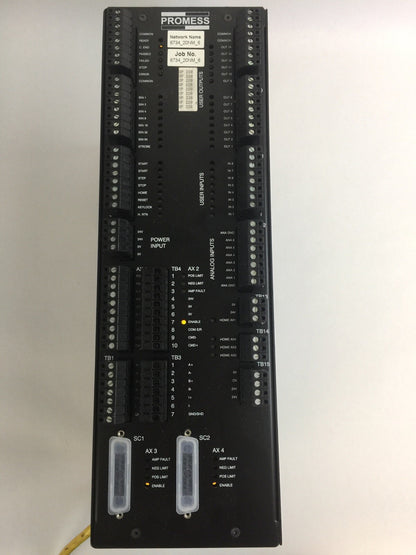 PROMESS 1906941490E EMAC CONTROLLER 1-2 AXIS v4.0 OUTPUT 24VDC INPUT 100-240VAC0