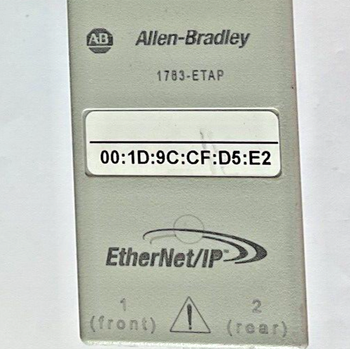 ALLEN BRADLEY 1783-ETAP 3PORT ETHERNET/IP TAP FW:2.002 SER.A1