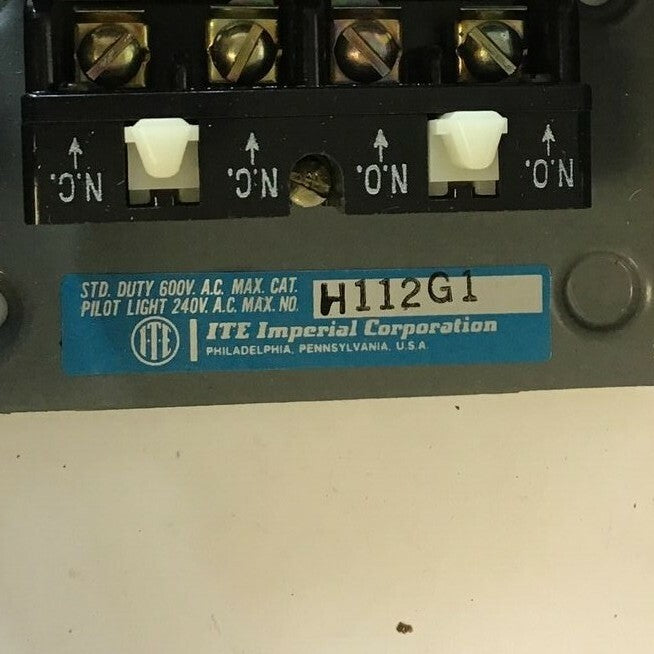 ITE H112G1 PUSH BUTTON CONTROL 600VAC3