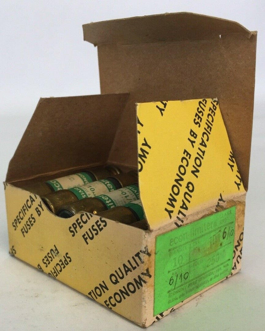ECONOMY LENR 6/10 ECON-LIMITER CLASS RK5 FUSE 250VAC 6/10AMP (BOX OF 10)0