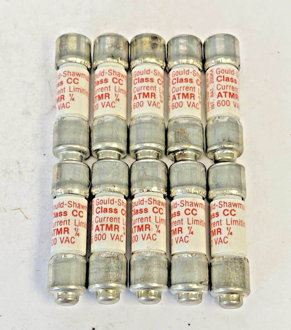GOULD SHAWMUT - *BOX OF 10* - ATMR 1/4 - 600 VAC, CURRENT-LIMITING FUSE CLASS CC1