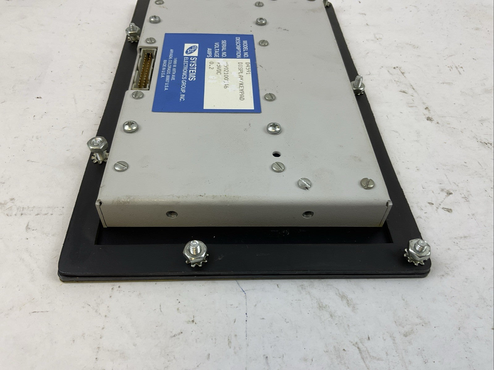 SYSTEMS D4591 DISPLAY / KEYPAD +5VDC 0.2A4