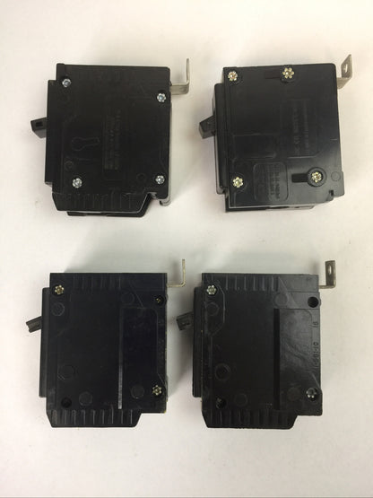 CHALLENGER/SYLVANIA BQ1C015 CIRCUIT BREAKER 1POLE 15AMP 120/240VAC (LOT OF 4)2