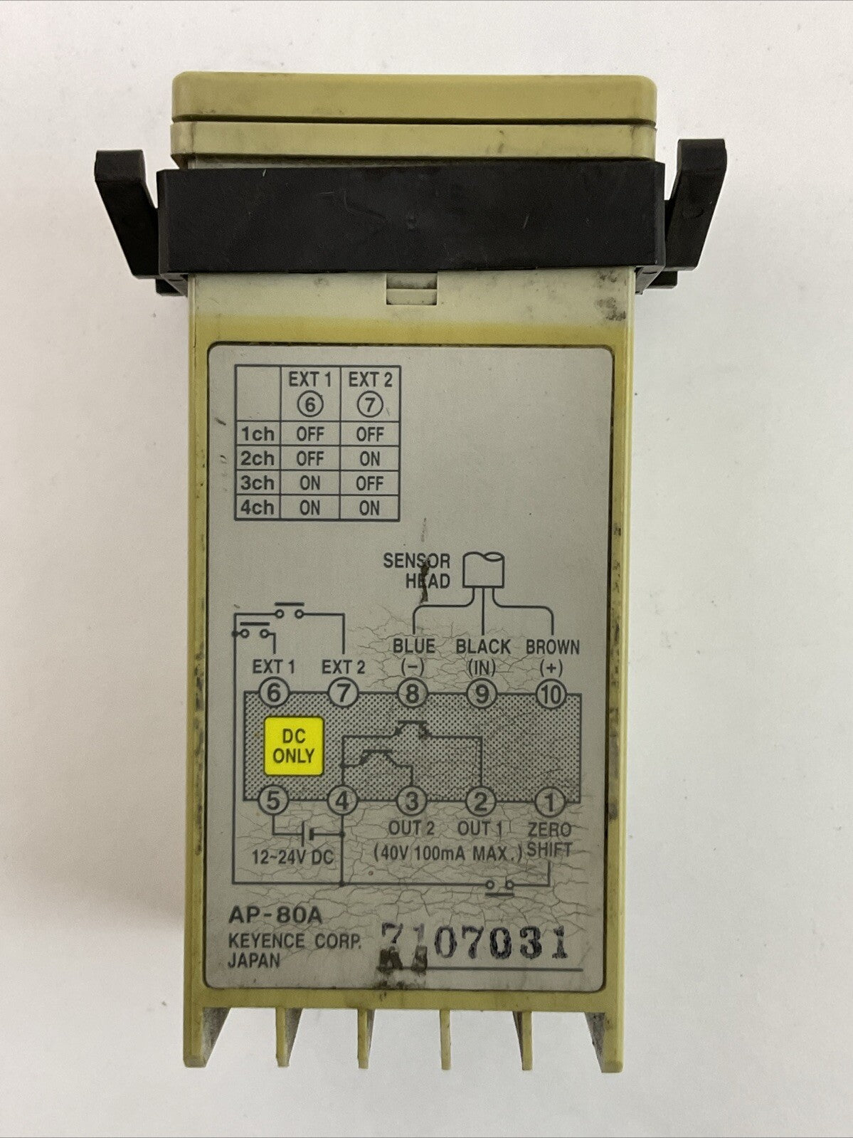 KEYENCE AP-80A PRESSURE SENSOR 12-24VDC1