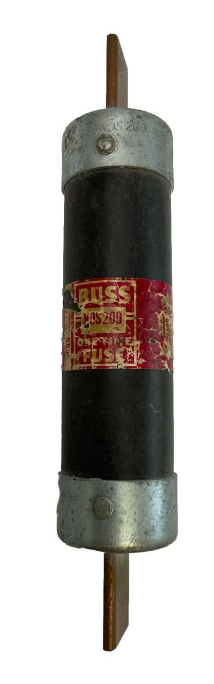 BUSS NOS 200 ONE-TIME FUSE 600VAC 200AMP0