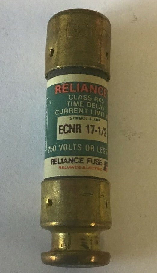 RELIANCE ECNR 17-1/2 FUSE 250V CLASS RK5 TIME DELAY CURRENT LIMITING **LOTOF10**2