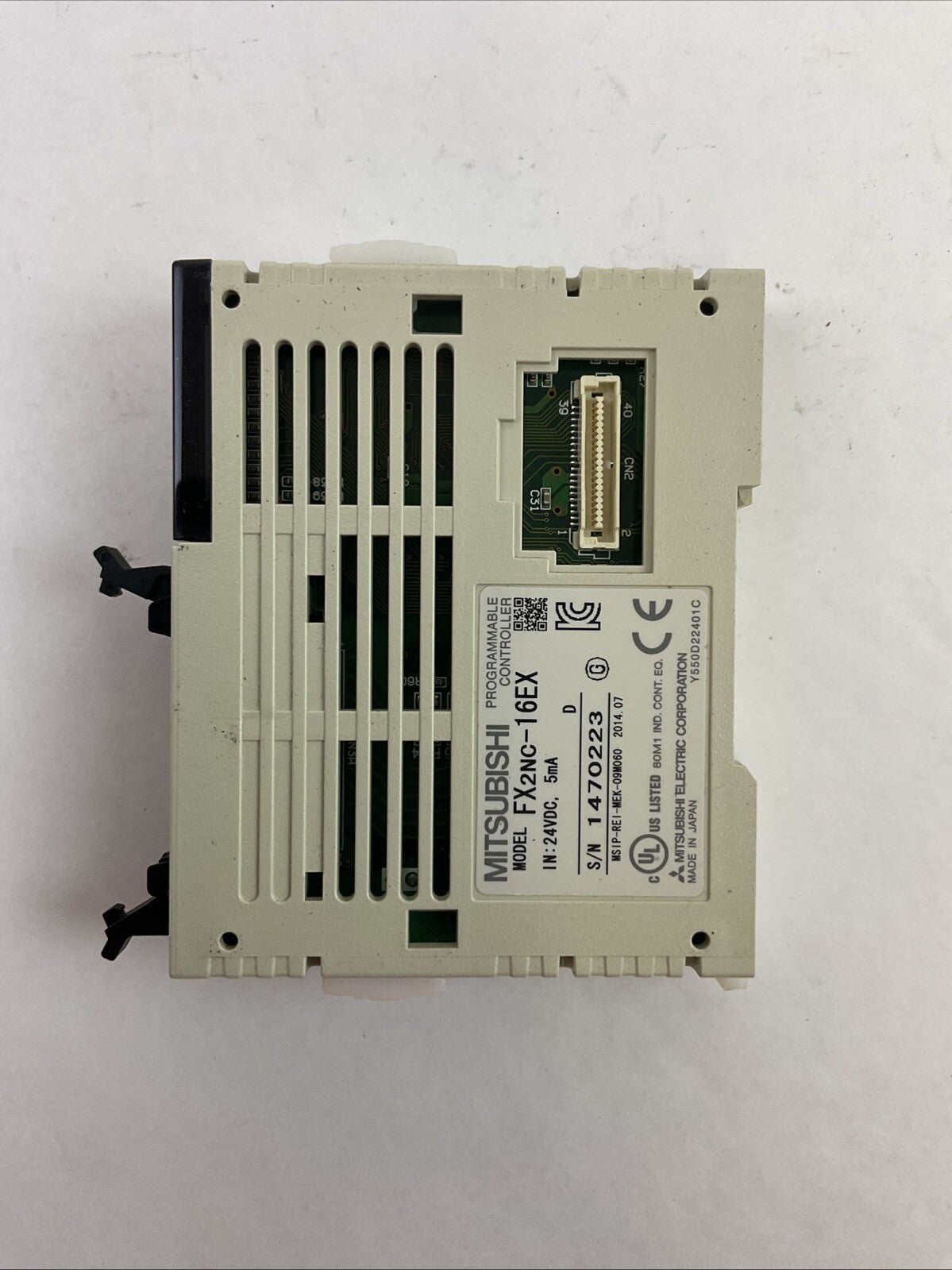 MITSUBISHI FX2NC-16EX PROGRAMMABLE CONTROLLER IN: 24VDC 5mA2