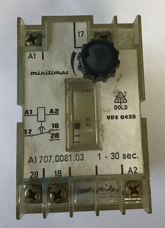 DOLD AI707.0081.03 MINITIMER 1-30SEC.  A1/A2 220V 50VAC0