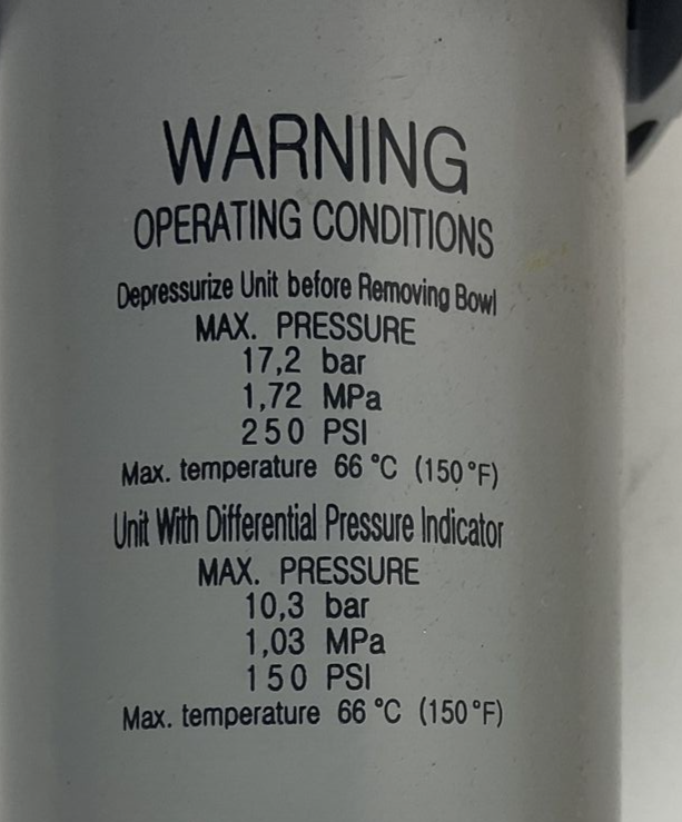 PARKER P33EA96ESMBNGP FILTER REGULATOR  0-125 PSIG4