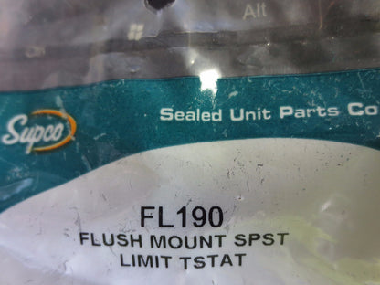SUPCO FL190 FLUSH MOUNT SPST LIMIT THERMOSTAT - NEW SURPLUS - LOT of 23