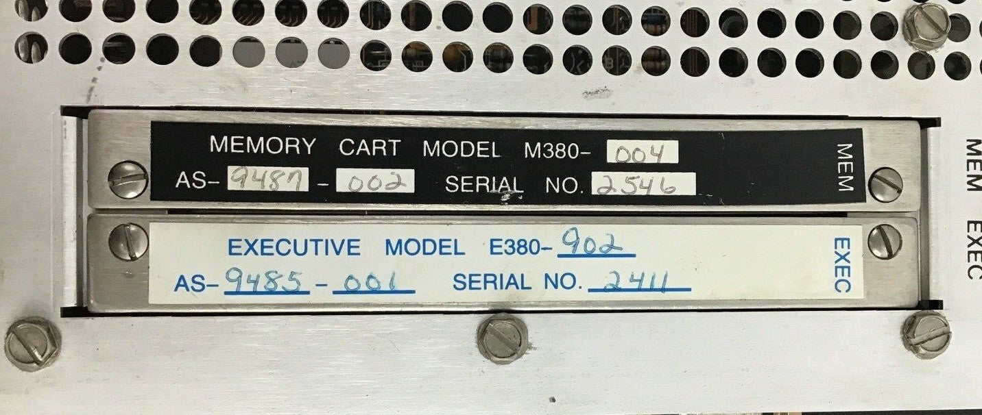 GOULD 984 MODEL 380 PROGRAMMABLE CONTROLLER PC-0984-380 REV.K 220V 50/60HZ 1