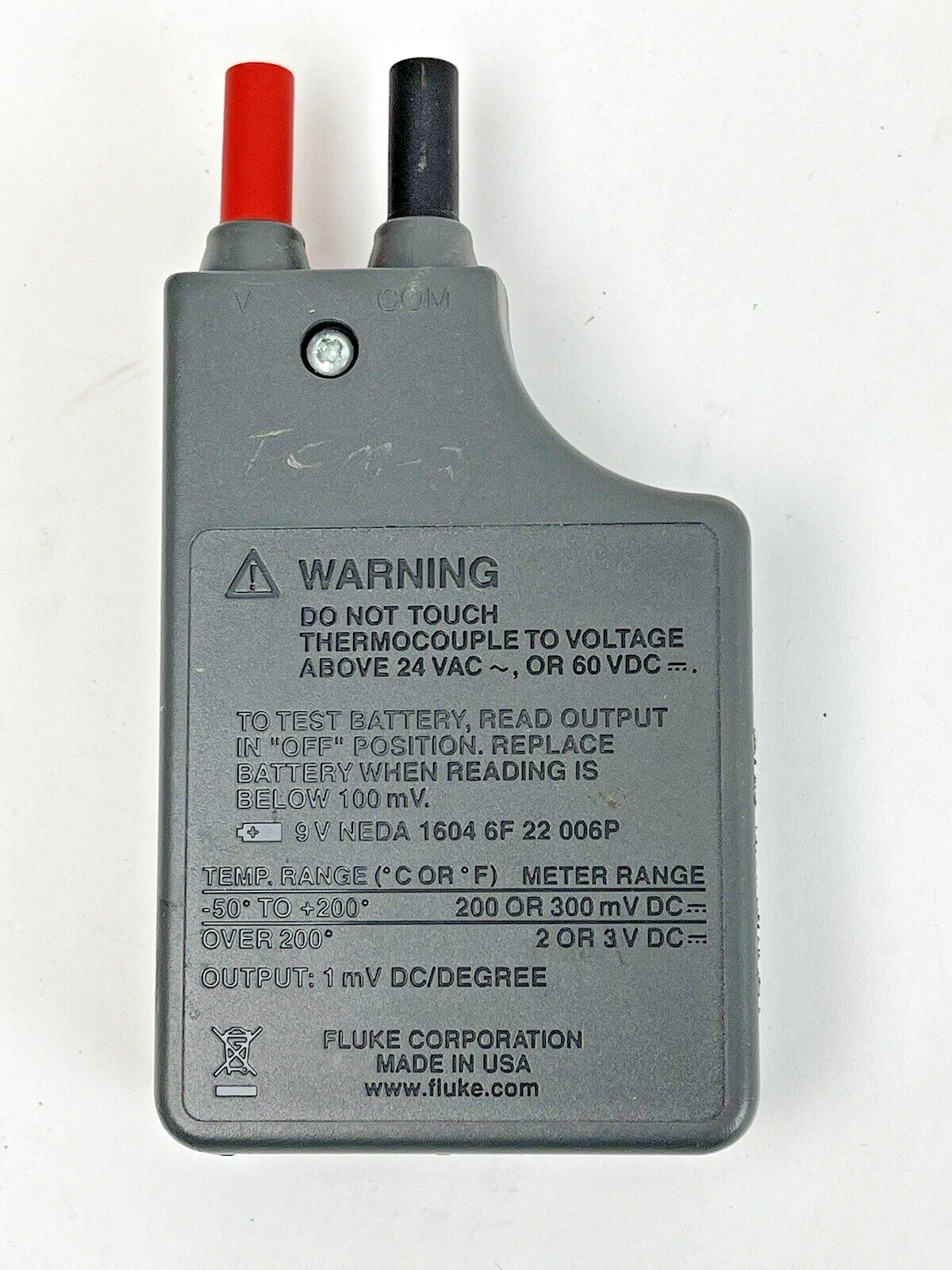 FLUKE - 80TK - THERMOCOUPLE MODULE - MODULE ONLY - NO PROBE3