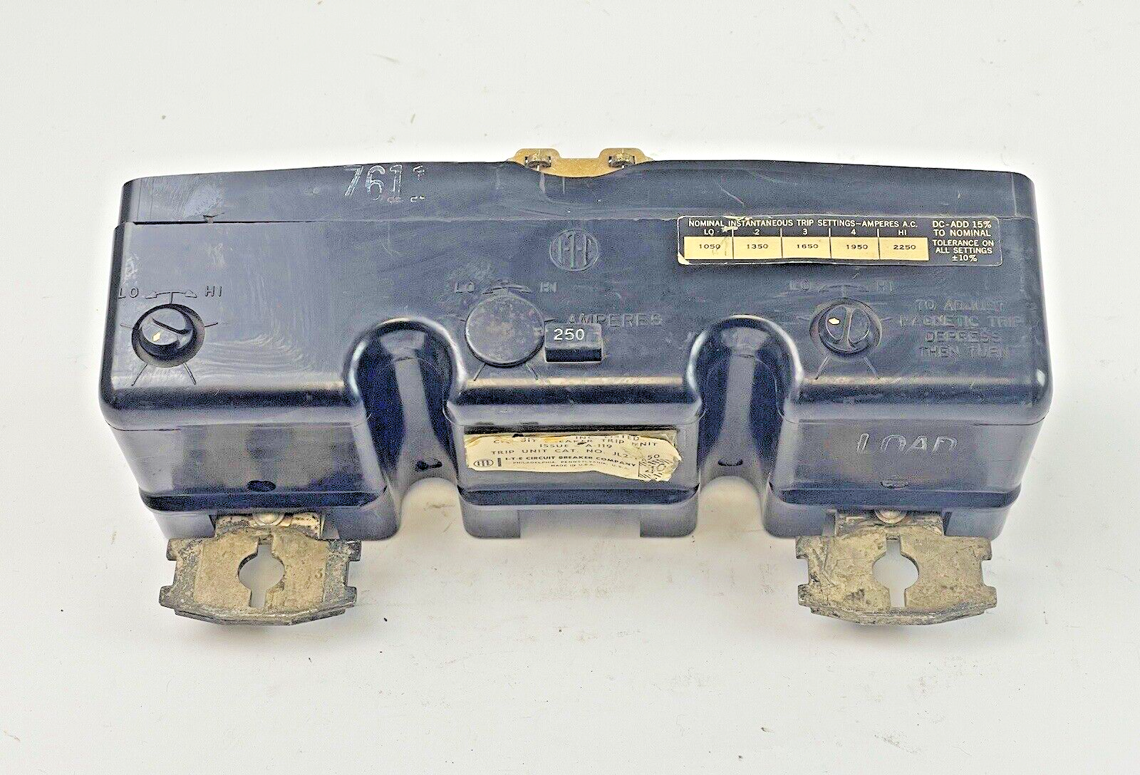 ITE/ SIEMENS - JL2-T250 - CIRCUIT BREAKER TRIP UNIT - 2 POLE, 250 A - JL2T2501