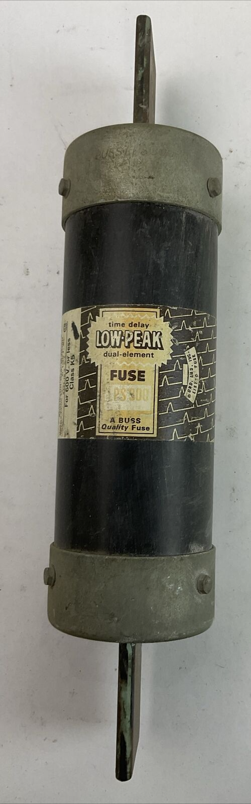 BUSSMANN LPS300 TIME DELAY LOW PEAK DUAL ELEMENT FUSE 600VAC 300AMP0
