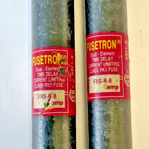 FUSETRON FRS-R-8 FUSES  8A 600V ***LOTOF2*** (FUSES MAY LOOK DIFFERENT)4