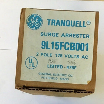 GENERAL ELECTRIC TRANQUELL 9L15FCB001 SURGE ARRESTER 2POLE 175 VAC 1