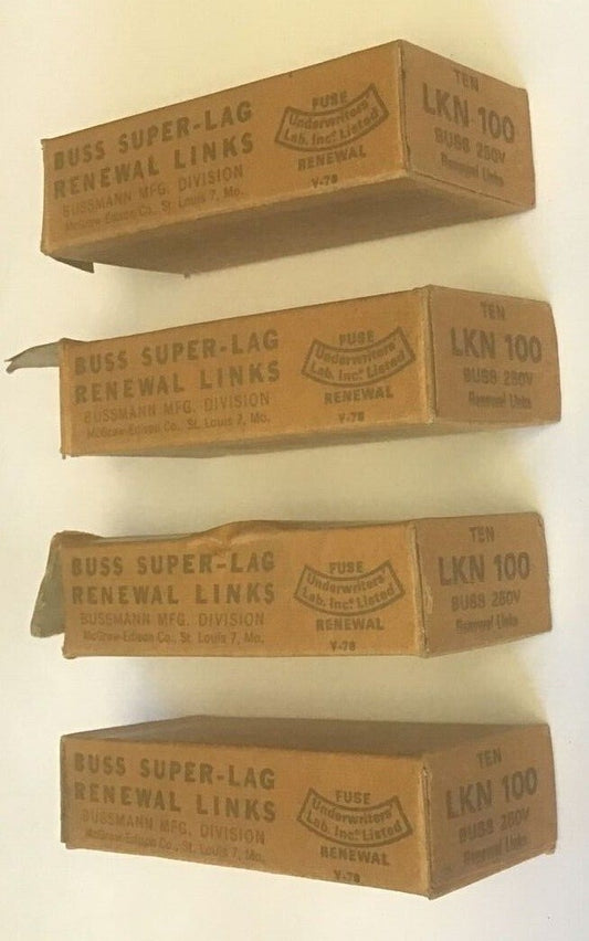 BUSSMANN LKN 100 SUPER-LAG RENEWAL LINKS ***LOTOF36***0