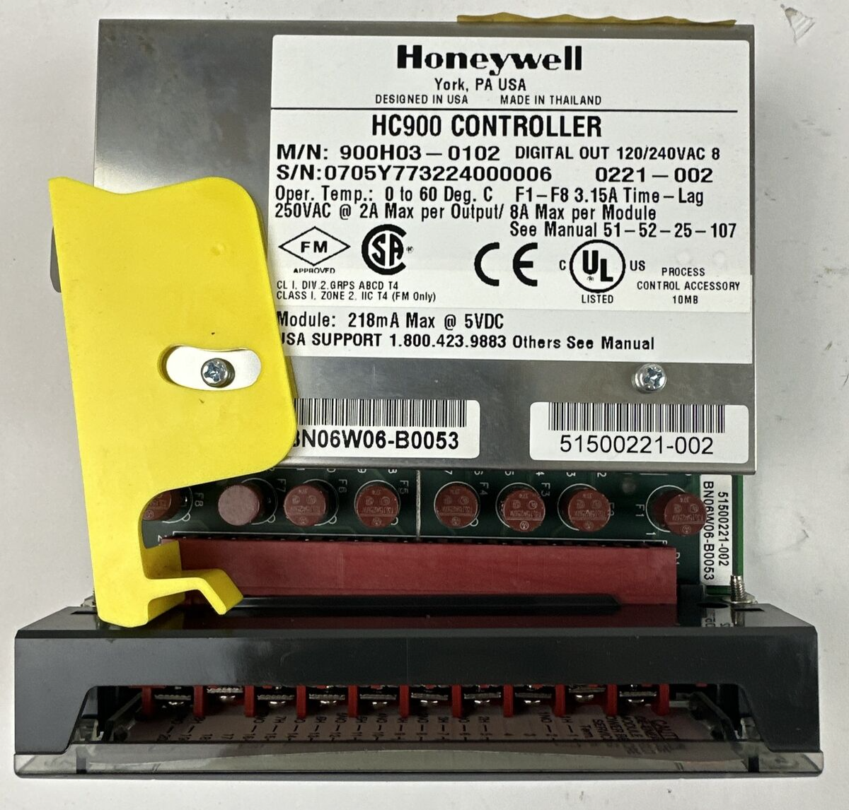 HONEYWELL 900H03-0102 DIGITAL OUTPUT 120/240VAC 8PT1