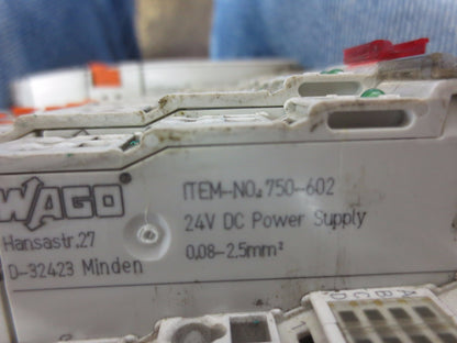 WAGO 750-600, 750-517, 750-430, 750-602, 750-530, 750-347 ASS'Y (QTY's BELOW)9