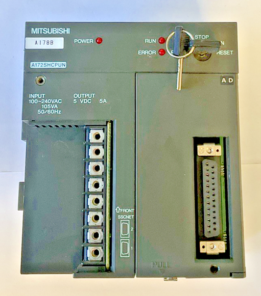 MITSUBISHI A172SHCPUN MOTION CONTROLLER 240VAC 105VA 50/60HZ0