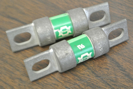 LOT of 2 / BRUSH XL50F0 TYPE XL SEMICONDUCTOR FUSE / 50A / 500V / NEW SURPLUS0