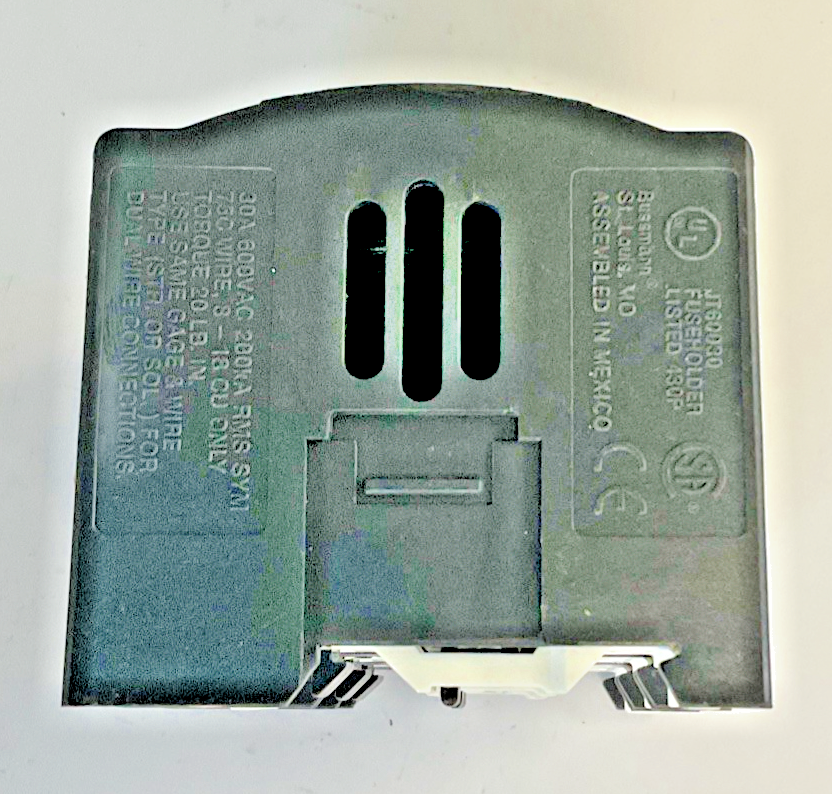 BUSSMANN **LOT OF 3**  JT60030  FUSEHOLDER  30A, 600VAC, 200kA2