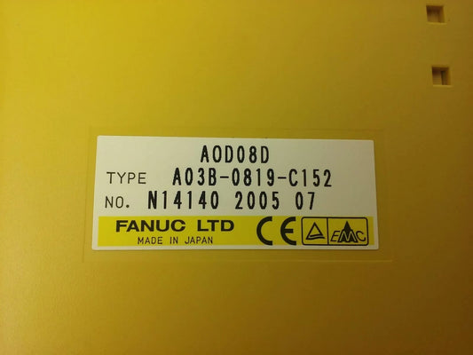 FANUC AOD08D TYPE A03B-0819-C152 INTERFACE MODULE (LOT OF 2)0