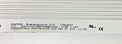 DANFOSS 175U3007 BRAKE RESISTOR 270R2