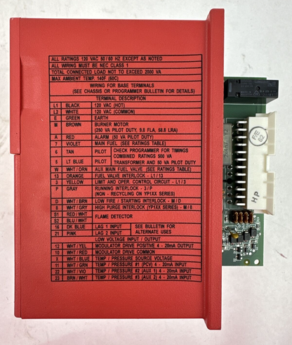 FIREYE BURNER LOGIX TYPE ZB110UV PRIMARY SAFETY CONTROL4