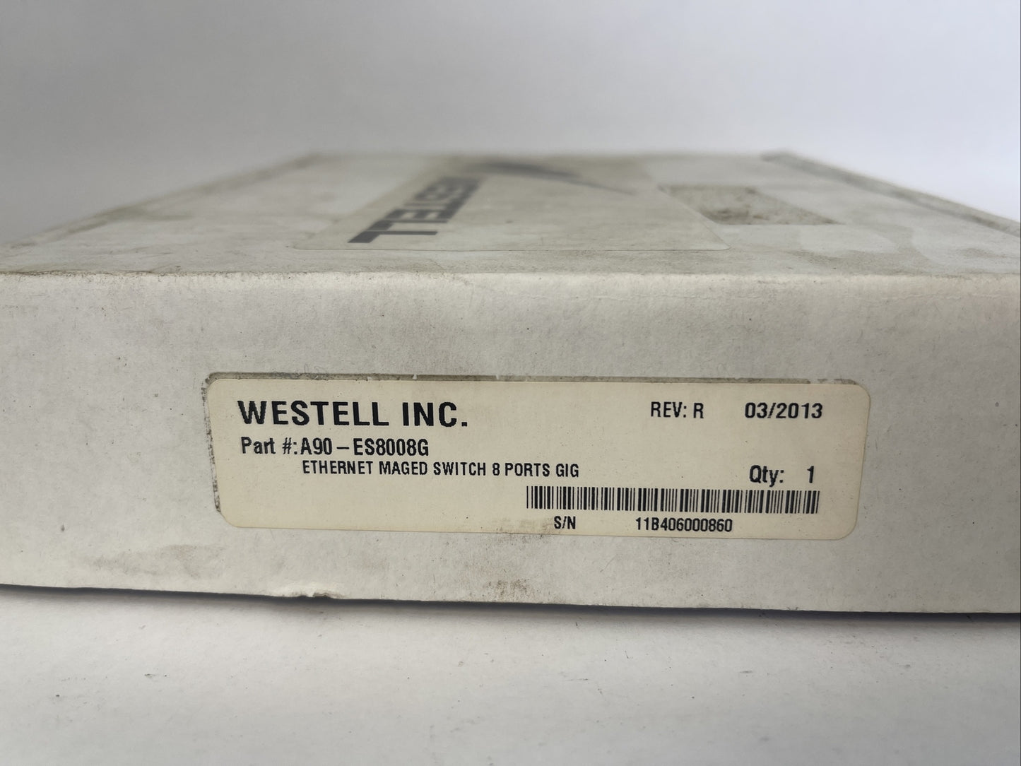 WESTELL A90-ES8008G ETHERNET MAGED SWITCH 8 PORTS GIG REV R0