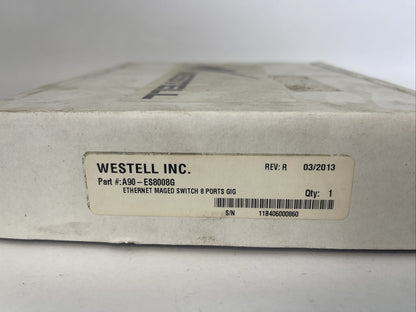 WESTELL A90-ES8008G ETHERNET MAGED SWITCH 8 PORTS GIG REV R0