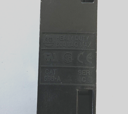 ALLEN BRADLEY 595-A SER.C AUXILARY CONTACT 600VAC***LOTOF2***2