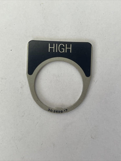 CUTLER HAMMER EATON 10250TM16 HIGH LEGEND PLATE 30-2698-17 (LOT OF 12)1