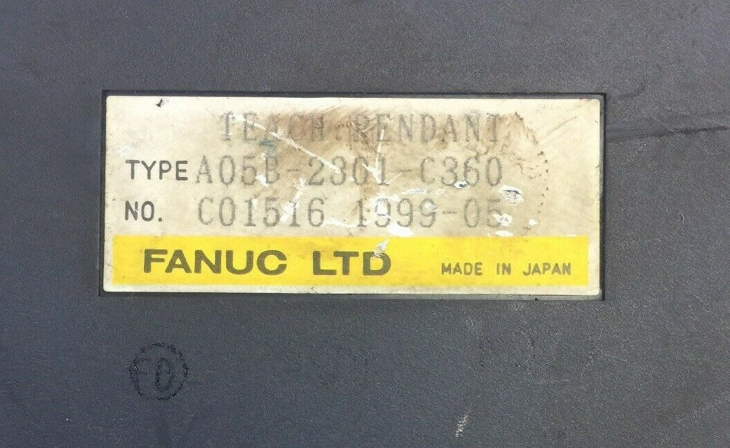 FANUC A05B-2301-C360 TEACH PENDANT CRACK IN GLASS1