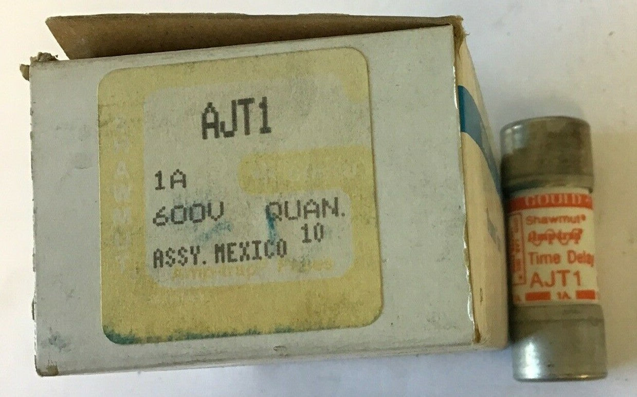 GOULD SHAWMUT AJT1 FUSE AMP-TRAP 1A TIME DELAY CLASS J 600VAC ***LOTOF10***0