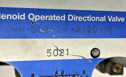 NORTHMAN SWH-G03-C4-A120-10 SLOENOID OPERATED DIRECTIONAL VALVE1