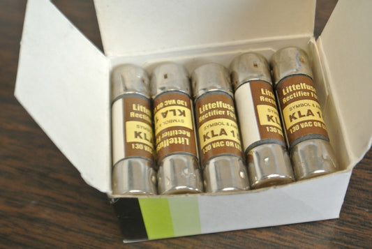 BOX of 10 / LITTELFUSE KLA15 RECTIFIER FUSES / 15A / 130V / NEW SURPLUS0