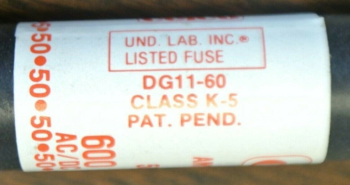 LOT of 10 / CEFCO 50K OTS2 ONE-TIME CLASS K-5FUSE / 2A / 600V / OTS-23