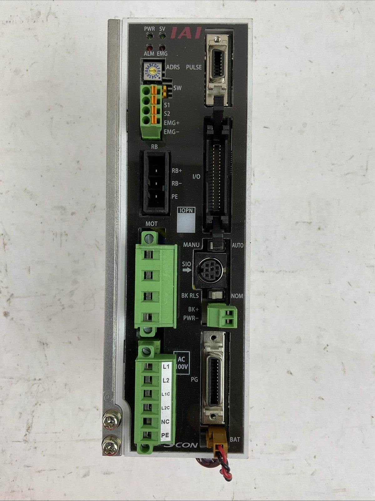 IAI SCON-C-60A-NP-2-1 SERVO CONTROLLER OUTPUT 0-135V RCS2-SA7C-A-60-4-300-T2-S0