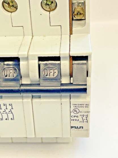 FUJI - CP6 3DU8 -8A MANUAL MOTOR CONTROLLER - 480/277 VAC & CP6 H1U AUX CONTACT3