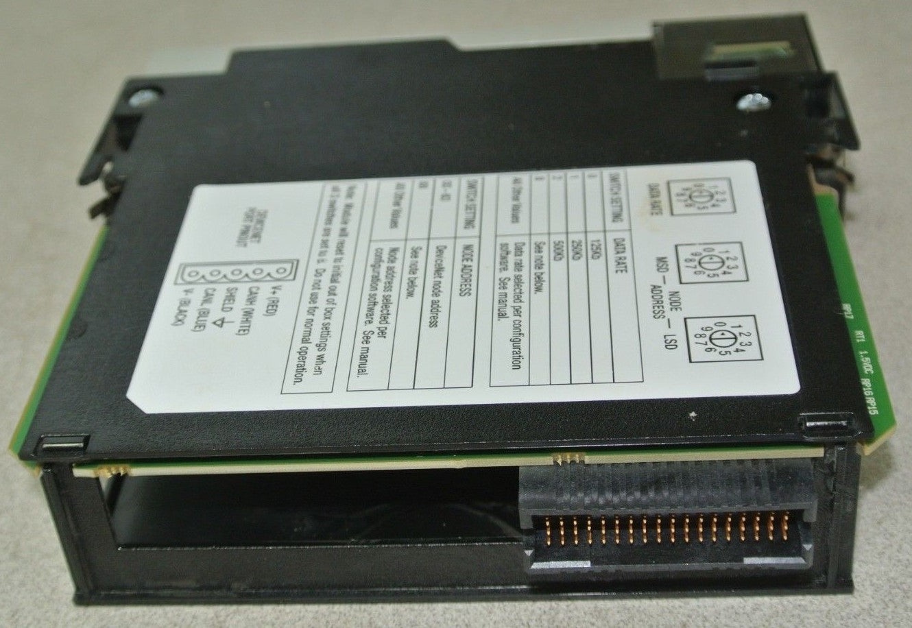 ALLEN-BRADLEY 1756-DNB DEVICENET BRIDGE / SCANNER MODULE - SERIES E5