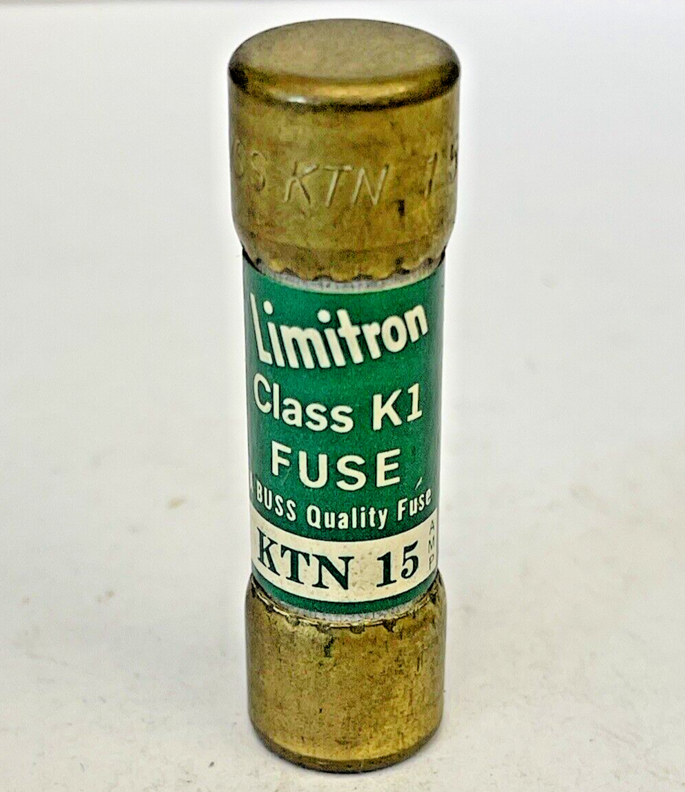 BUSSMANN - *BOX OF 3* - KTN 15 - 15 AMP, 250 VAC, FAST ACTING, CLASS K12