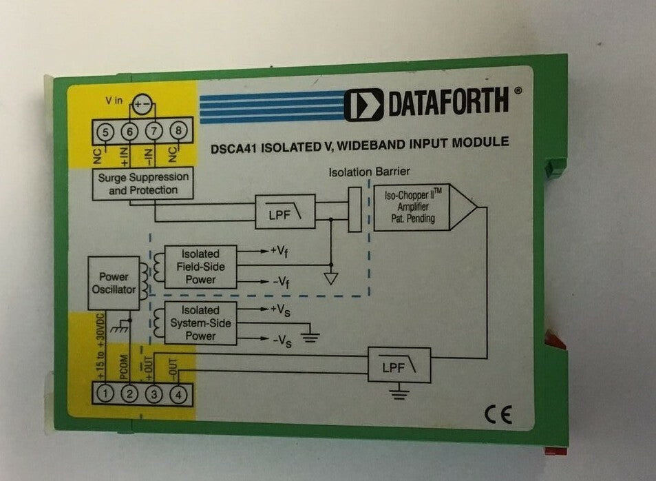 DATAFORTH DSCA41-01 ISOLATED VOLT, WIDEBAND INPUT MODULE2