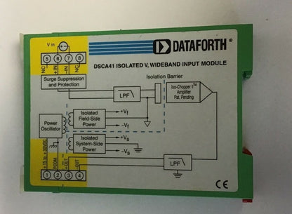 DATAFORTH DSCA41-01 ISOLATED VOLT, WIDEBAND INPUT MODULE2
